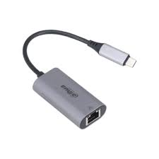 ADAPTADOR DAHUA USB-C A RJ45 HASTA 1000MBPS 5.25VDC 200MA ALUMINIO