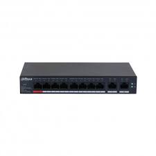 SWITCH DAHUA POE 10 PUERTOS CLOUD 8 PUERTOSPOE 110WATTS POTENCIA 250M WATCHDOG