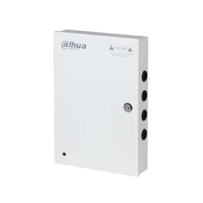 FUENTE CONMUTADA DAHUA 9CH CAJA METALICA CON LLAVE AC90-264VAC 10AMP 120W 12V SALID