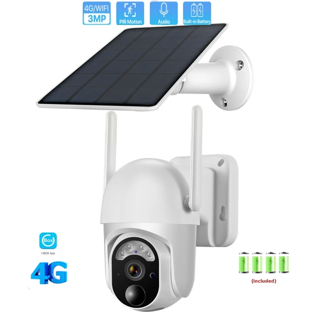 CAMARA SOLAR WIFI PQT 4 BATERIAS 18650 AUDIO DOBLE VIA 4G