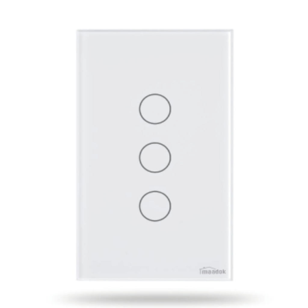 [TEC-WT-U3] INTERRUPTOR TRIPLE BLANCO INTELIGENTE WIFI 