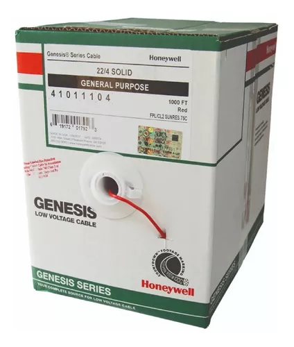 Cable Antiflama 18awg 4 Hilos, Para Sistema