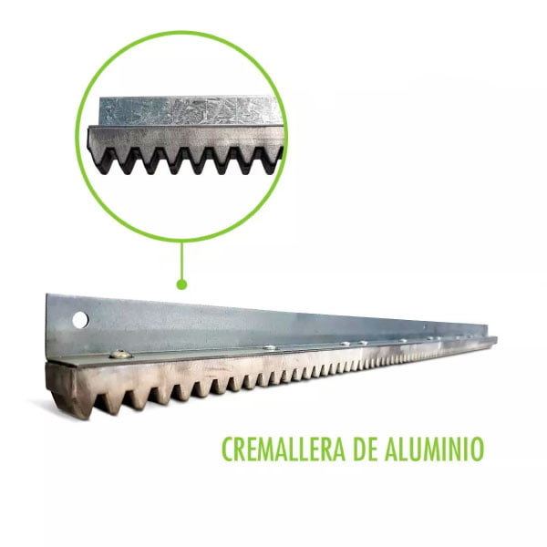 [CRE-A1M-IND] CREMALLERA INDUSTRIAL 2000KG / 1000KG 1M ALUMINIO TECLAM 