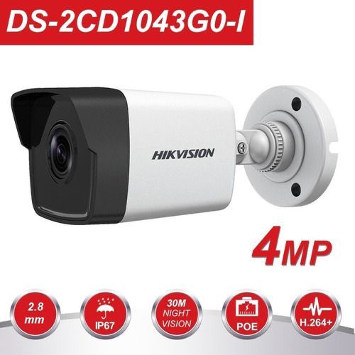 CAMARA TUBO IP 4MP HIKVISION 