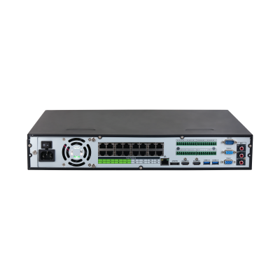 [DHI-NVR5416-16P-EI] NVR DAHUA 16CH, 32@1080P (30FPS) O 16@4MP (30FPS) 16POE 4*HDD*20TB 1.5U H.265+ UI4.0 ACUPICK16CH IVS ALARMA ONVIF RTSP 2CH FACE DET & RECOG 2CH P.PROT  8CH SMD PLUS 8CH
