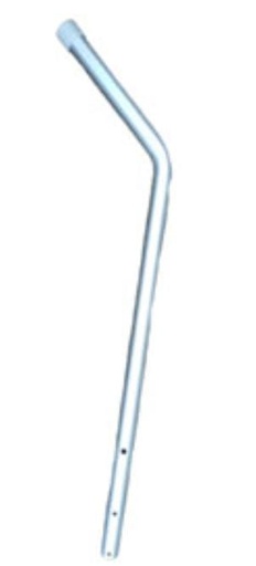 KIT TUBO AISLADOR O  PASANTE DE CERCA 2 ELEMENTOS: 1 POSTE, 1 REGATON 1 1/4  TECLAM