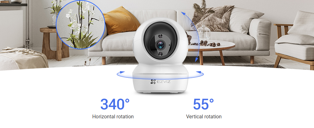 [CS-H6C-R105-1L3WF] CAMARA EZVIZ 2K CON PANEO E INCLINACION EZVIZ