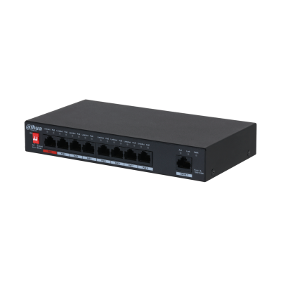 8-PORT POE SWITCH,SUPPORTS 250 METERS LONG DISTANCE POE TRANSMISSION,
