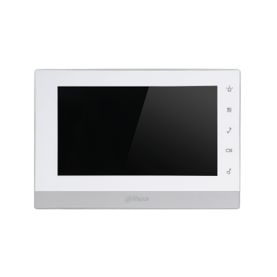 PANTALLA IP ,7" TOUCH, MICRO SD(HASTA 32GB), AUDIO BIDIREC., ALARM IN: 6, ALARM OUT: 1
