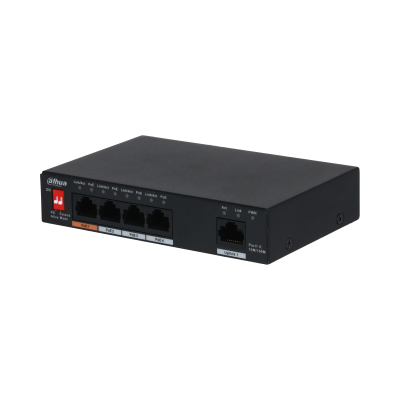 SWITCH 4 POE/ETHERNET+1UPLINK, BLOQ. ANTI ROBO., CAPACI. MAC DE 1K
