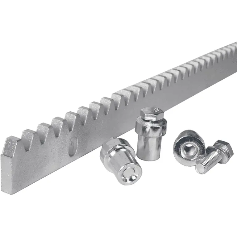 CREMALLERA DE ALUMINIO DE 1M PARA PORTONES CORREDISOS  TECLAM