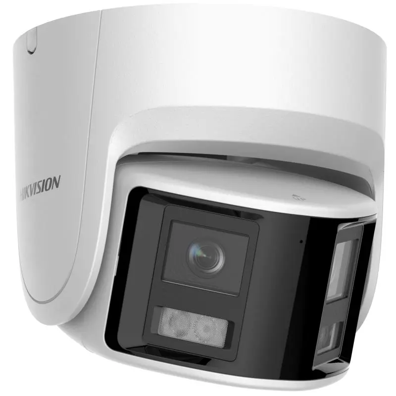 CAMARA DE RED DE TORRETA FIJA COLORVU PANORAMICA DE 4 MP HIKVISION