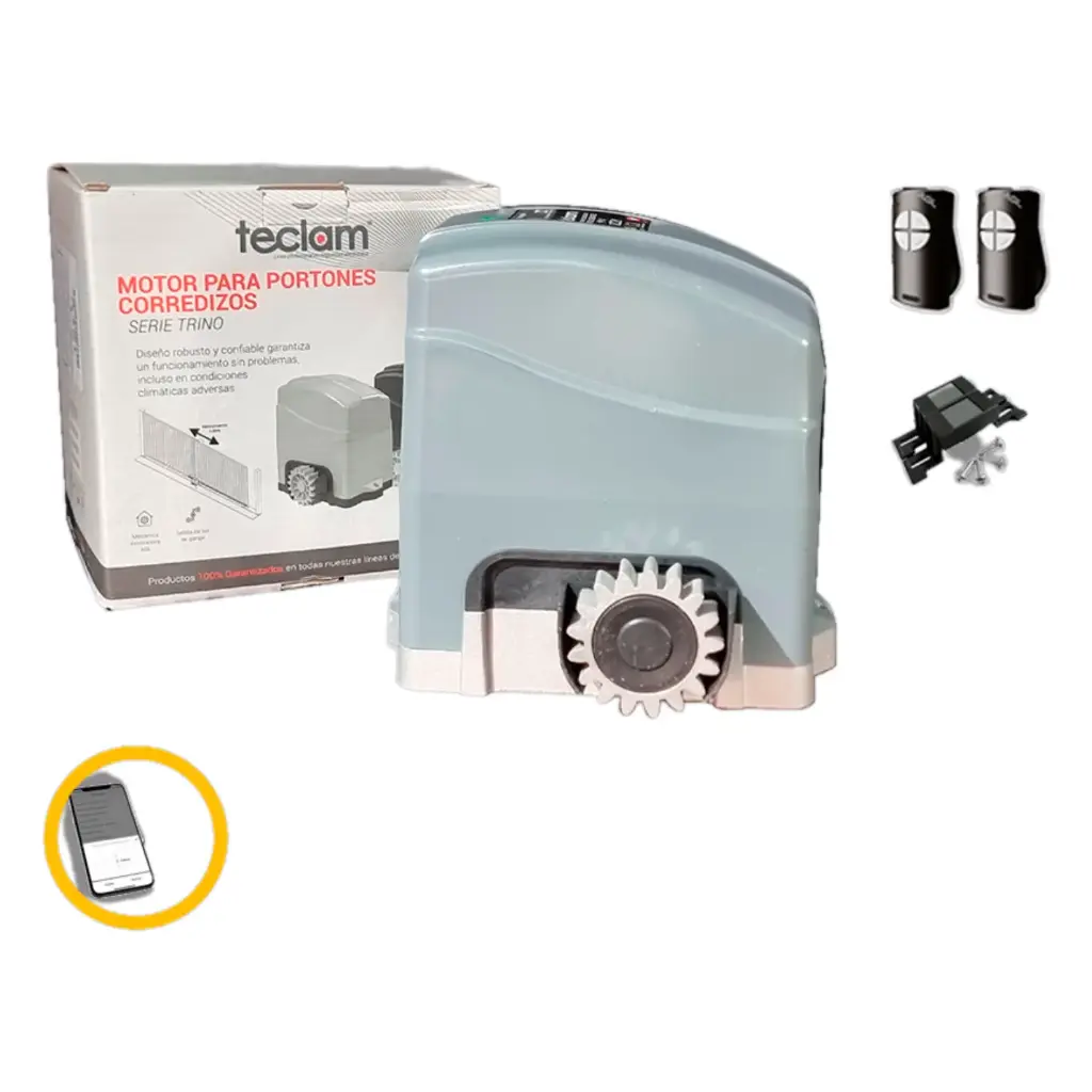 [IZZY 900 SIN CRE] MOTOR IZZY 500KG, CON 2 CONTROLES + WIFI +ACCESORIOS SIN CREMALLERAS