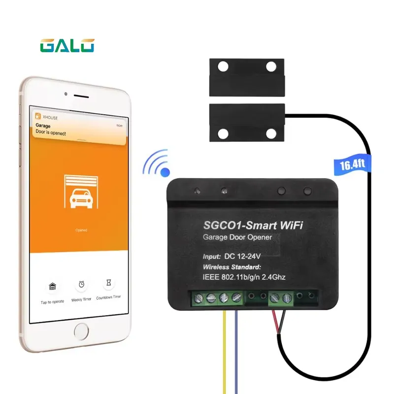 Modulo WIFI para todo tipo de portones eléctricos con entrada de pulsador.