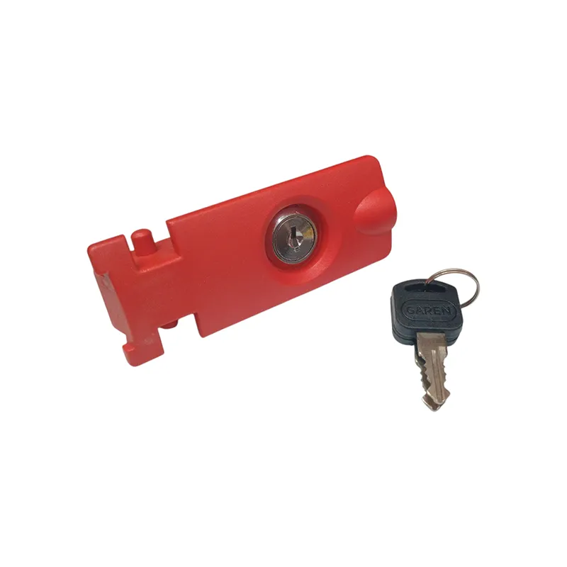LAB- A00095/ TRAVA CON LLAVE METALICA PARA MOTOR GAREN KDZ PLASTICO