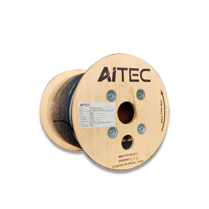CABLE DE FIBRA DROP 2X5MM MONOMODO 1KM, 2HILOS, MENSAJERO 1MM