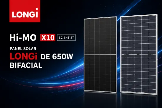 PANEL  SOLAR LONGI 650 WATTS BIFACIALES