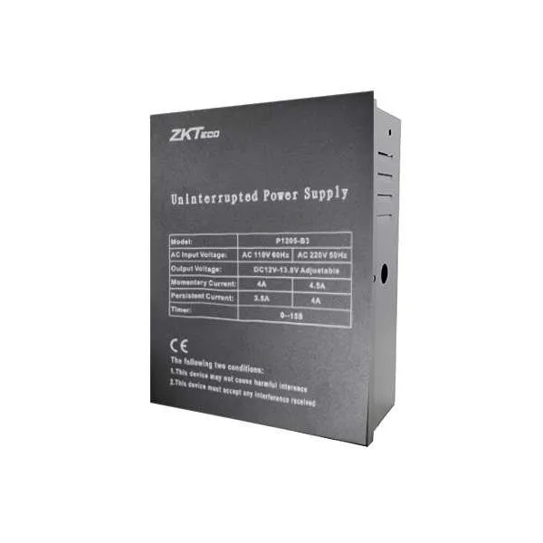 ZKT0226  FUENTE DE ALIMENTACION DE 12DVC CON RECARGADOR DE BATERIA MODELO P1205-B3