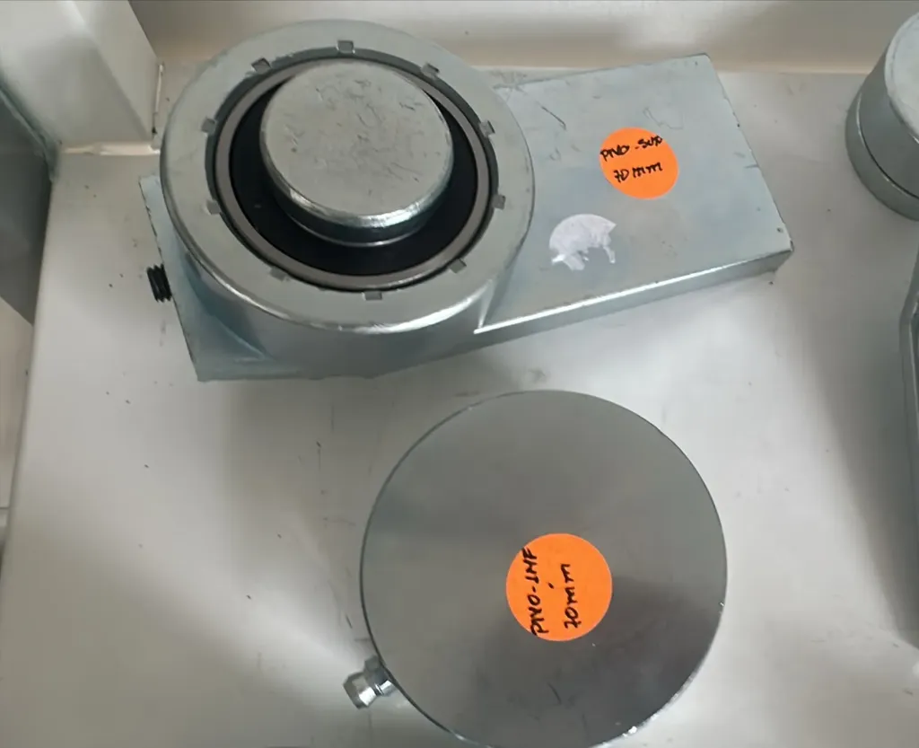 Pivote superior e inferior de 70mm  Hasta 500kg