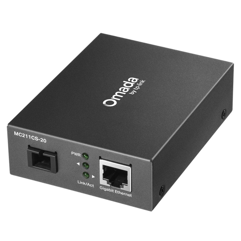MC211CS-20 MEDIA CONVERTER OMADA GIGABIT WDM