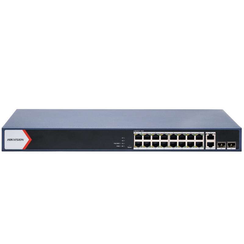 Switch POE inteligente de 16 puertos Gigabit