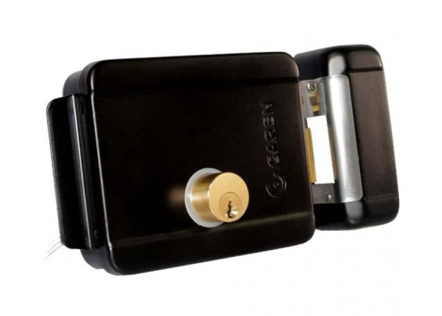 [GA043] CERRADURA ELECTRICA NEGRO GAREN SOLO LLAVES PESTILLO
