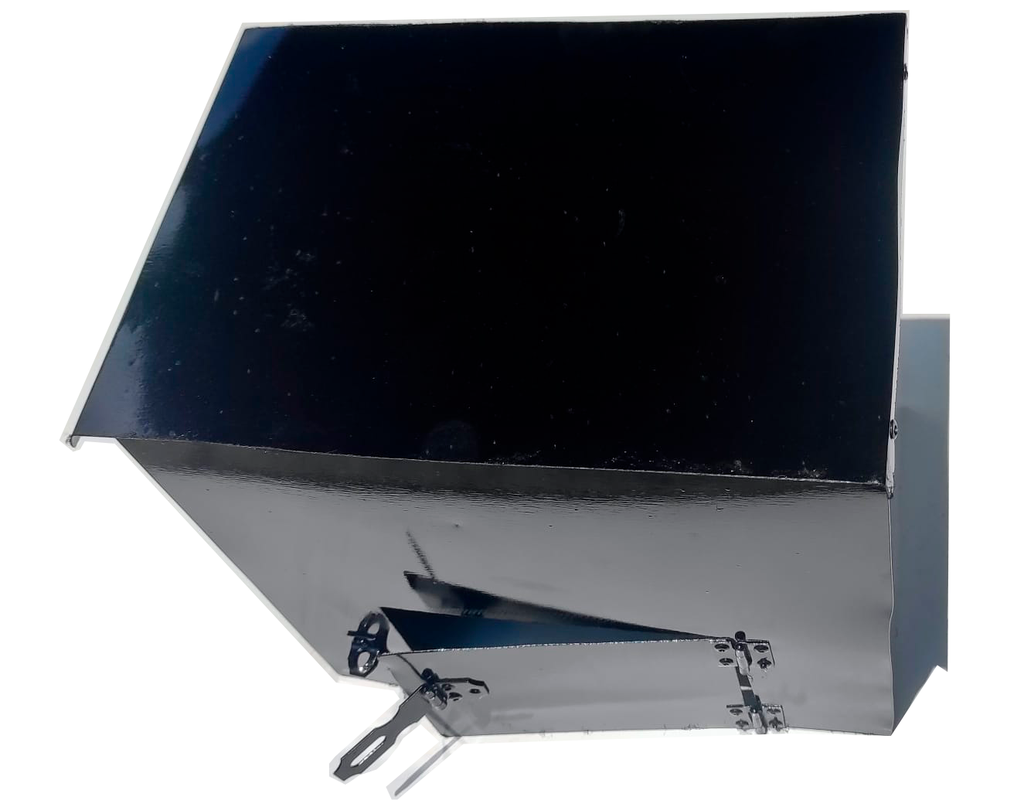 Protección metálica para motores de puerta corrediza