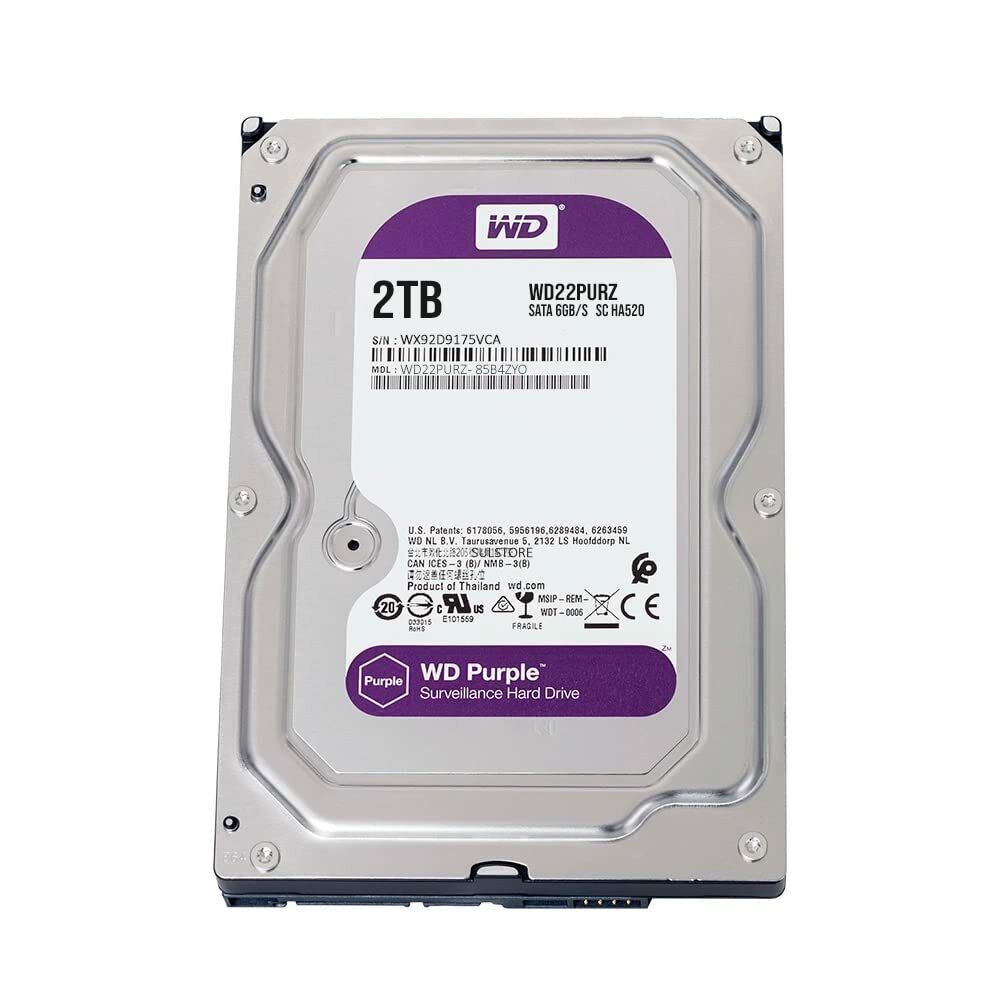 DISCO DURO PURPLE WD SATA 2TB ESPECIAL PARA DVR