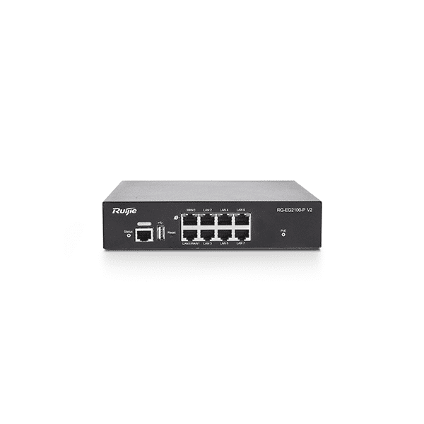 RUIJIE ROUTER POE GATEWAY UP 2 WAN- 6 GIGABIT -VPN 135W RG-EG2100-P V2