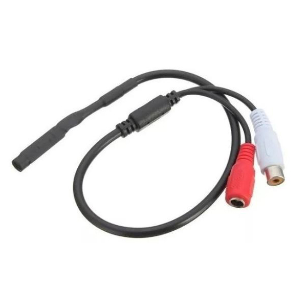Micrófono con cable de audio y energía 
