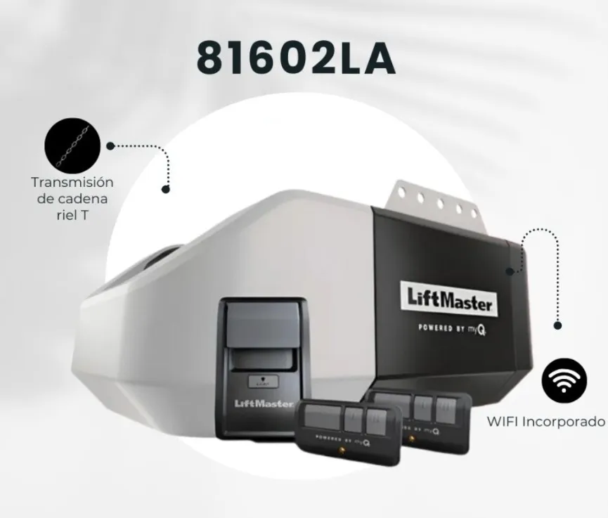 MOTOR LIFTMASTER 1/2HP INCLUYE CENTRAL Y 2 CONTROLES