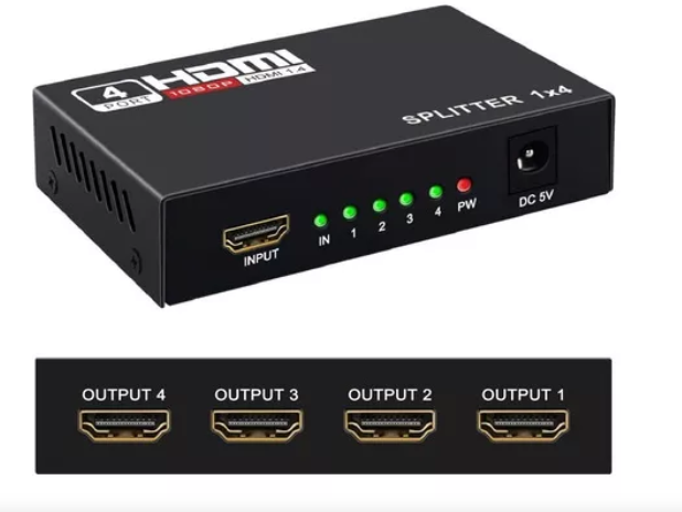 SPLITER HDMI DE 4 PUERTOS 1080P 3D CON
AMPLIFICADOR