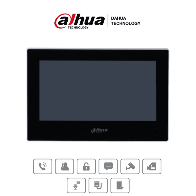 MONITOR PORTERIA DAHUA 7" 1024X600 ALARM INTEGRATION STANDARD PoE