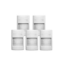 KIT 5 Sensores PIR de presencia inalambrico |linea compacta|
Inalámbrico a 433, 92 MHz | incluye TAMPER | compatible con
Centrales de Alarma y Cercos Eléctricos | 90° de apertura y 12 mts
de alcance |20Kg Función PET | USO INTERIOR | 3 niveles de
sensibilidad