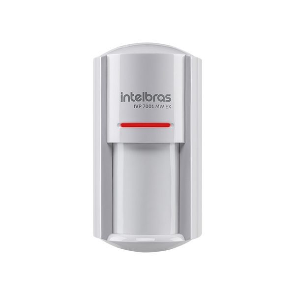 INTELBRAS SENSOR ALÁMBRICO IVP 7001 MW EX PIR MICROONDAS CABLEADO CON 110° DE APERTURA, 20KG