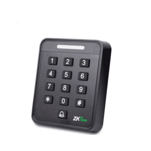 Dispositivo autónomo de Acceso
Capacidad de Contraseñas: 2,000
Capacidad de Tarjetas: 2,000
Modos de verificación: tarjeta 125khz / contraseña / tarjeta y contraseña 1 relé / 1 sensor 
de puerta / 1 botón de salida / 1 timbre de puerta