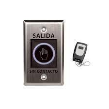 Botón de salida sin contacto, NO TOUCH incluye control remoto
Contactos de salida: NO/COM/NC
Vida Mecánica: 500.000 accionamientos
Voltaje de operación: DC 9 ~ 16V
Corriente nominal: 2A