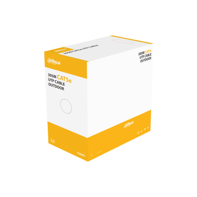 [DH-PFM920-5EU] CABLE UTP CAT5E PARA EXTERIOR/ 305 M/100% COBRE/CAJA UTP CAT5E, ALIMENTACIÓN A TRAVÉS DE ETHERNET
