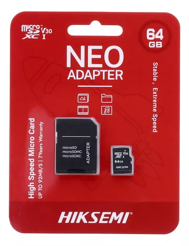[TF-C1-64G] TARJETA MICRO SD 64GB CLASE 10 HIKSEMI