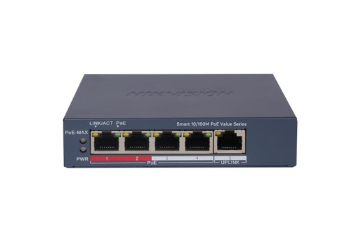 [DS-3E1105P-EI/M] SWITCH DE 4 PUERTOS HIKVISON 