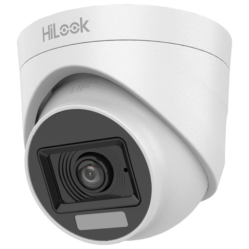 [THC-T127-LPS] CAMARA DE DOMO FIJA PARA INTERIORES CON AUDIO Y LUZ DUAL DE 2 MP 