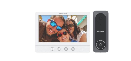 [DS-KIS212] KIT DE VIDEOPORTERO HD DE 4 CABLES HIKVISION