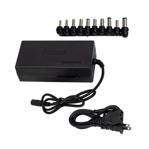 [AC110-240V] CARGADOR UNIVERSAL PARA LAPTOP METALICO 120W