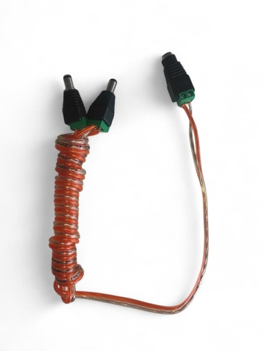 CABLE PARA CONECTAR DE BATERIA A ROUTER Y ONU / DE UNA MACHO A DOS MACHOS