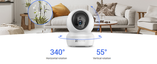 [CS-H6C-R105-1L3WF] CAMARA EZVIZ 2K CON PANEO E INCLINACION EZVIZ