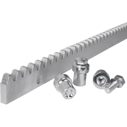 [CRE-1M-G] CREMALLERA DE ALUMINIO DE 1M PARA PORTONES CORREDISOS  TECLAM