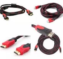 [LM22-10-42] CABLE HDMI 3 METROS COLOR NEGRO CON ROJO 