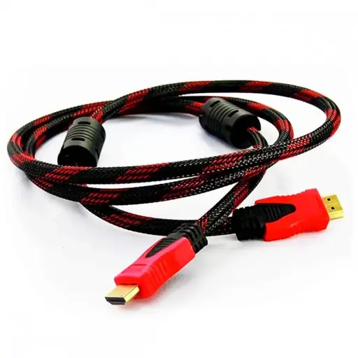 [LM22-10-41] CABLE HDMI 1.5 METROS COLOR NEGRO CON ROJO  