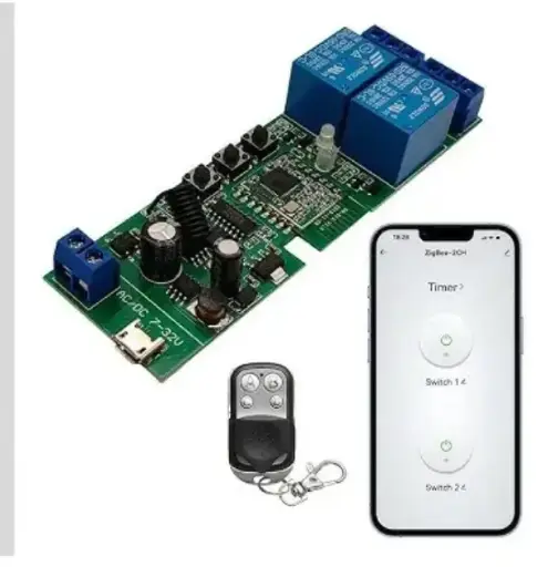 [TEC-TYWB-2CH] RELE DOBLE DE 2 CANALES MARCA RF TUYA